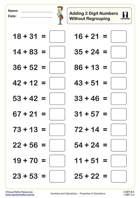 two digit addition without regrouping|addition with regrouping worksheets pdf.